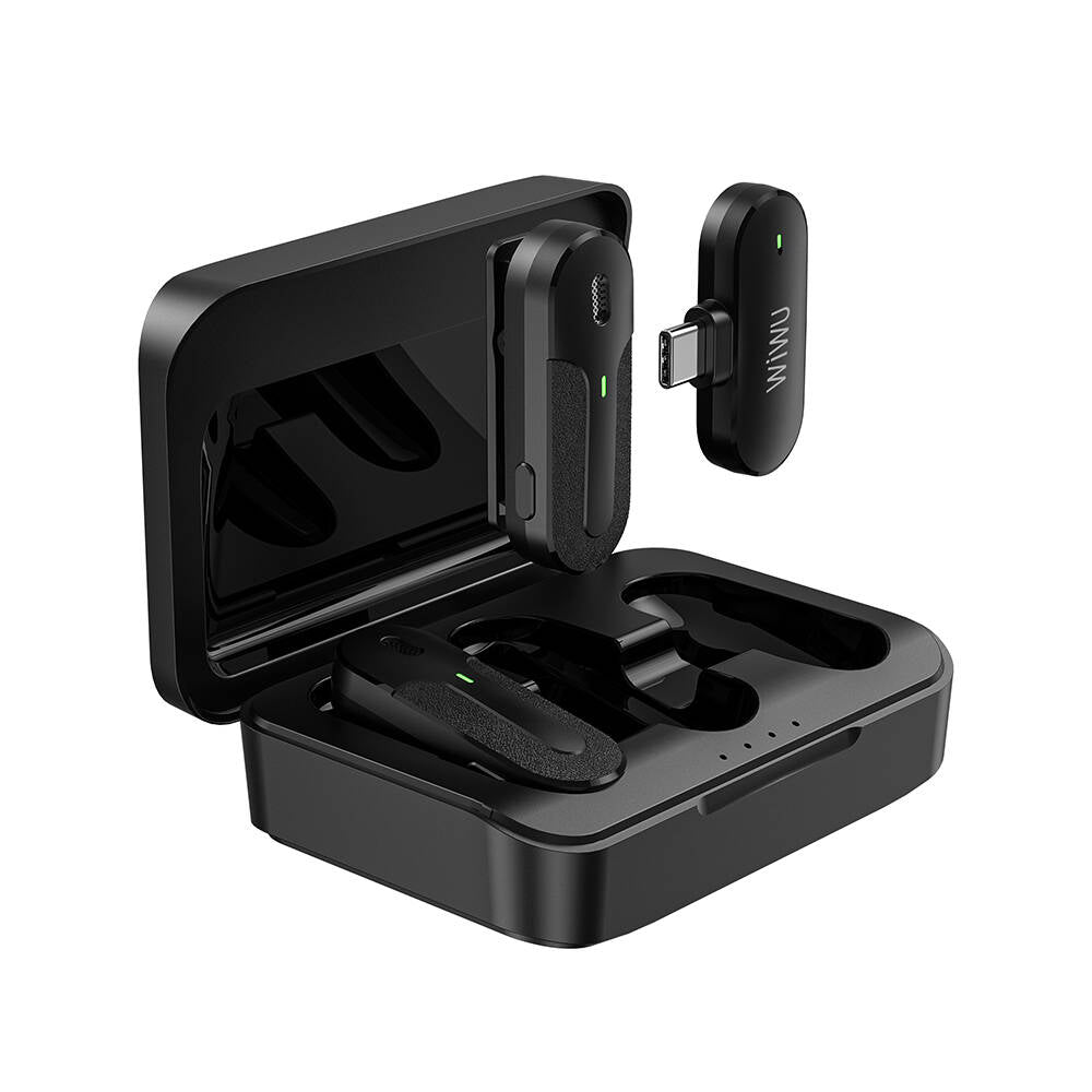 Wiwu Wi-WM002 Type-C Şarj Portlu Kablosuz Yaka Mikrofonu Wiwu Wi-WM002 Type-C Şarj Portlu Kablosuz Yaka Mikrofonu